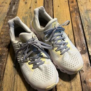 On Cloud On Running Grey and Yellow Athletic Sneakers
